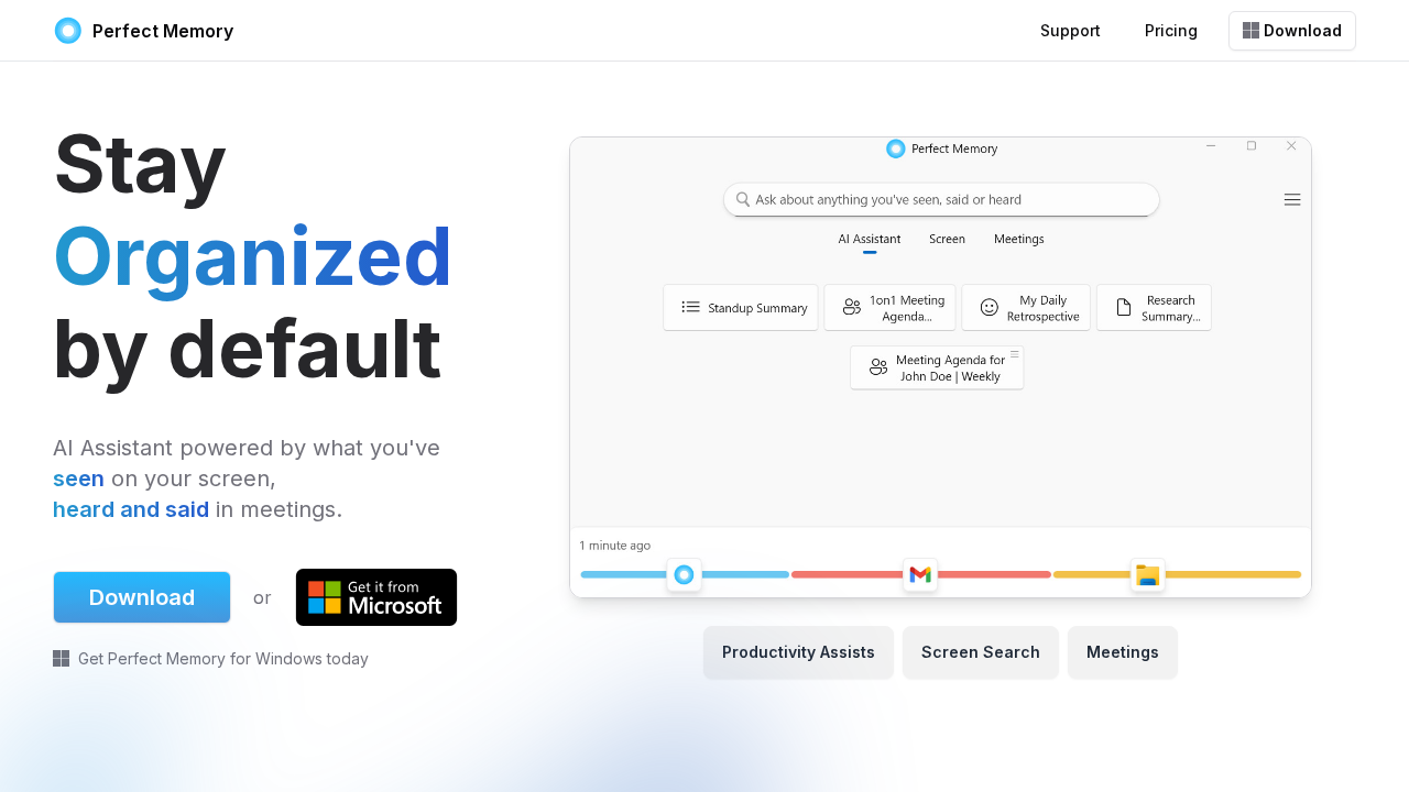 PerfectMemory.ai screenshot
