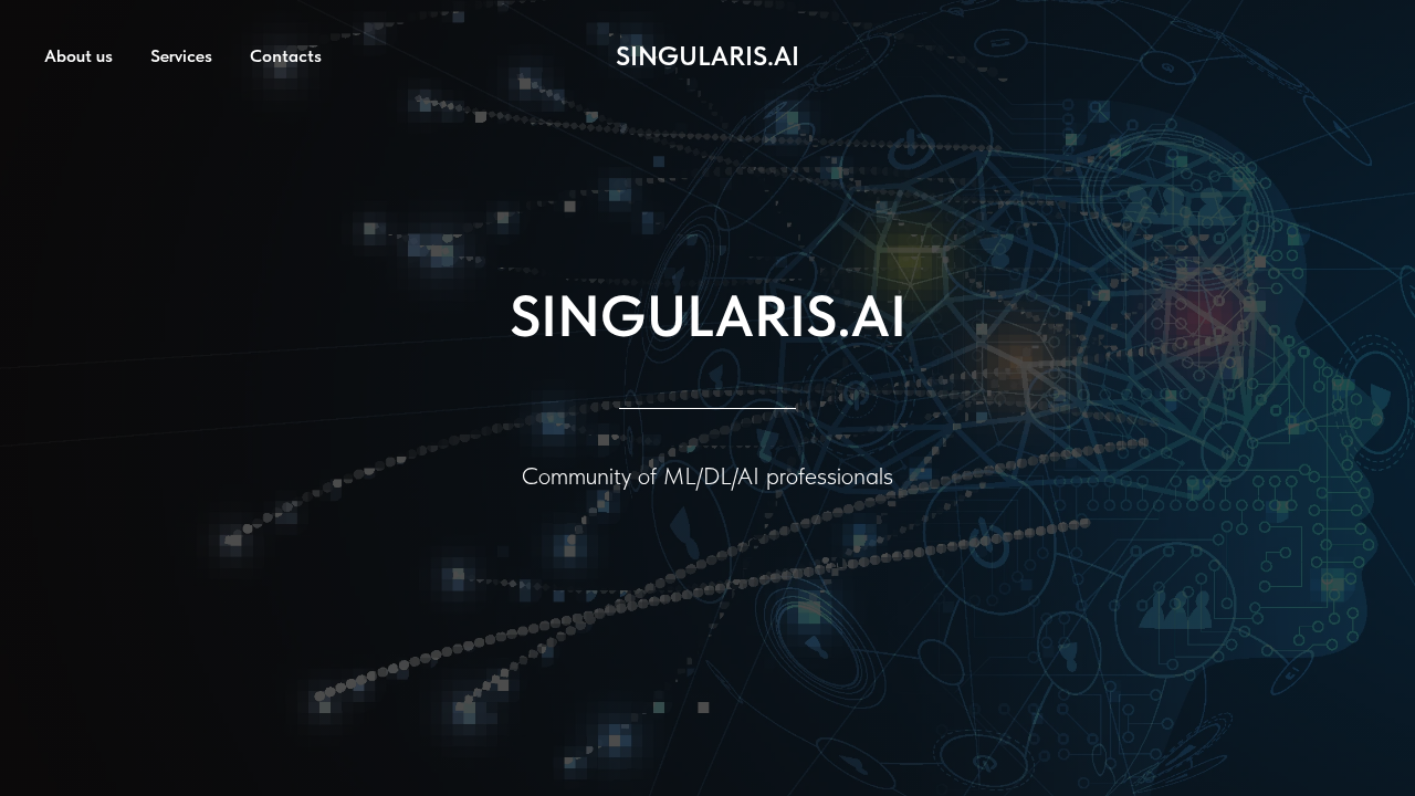 Singularis.ai screenshot