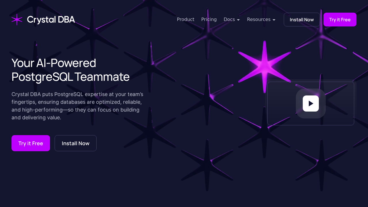 Crystal DBA screenshot