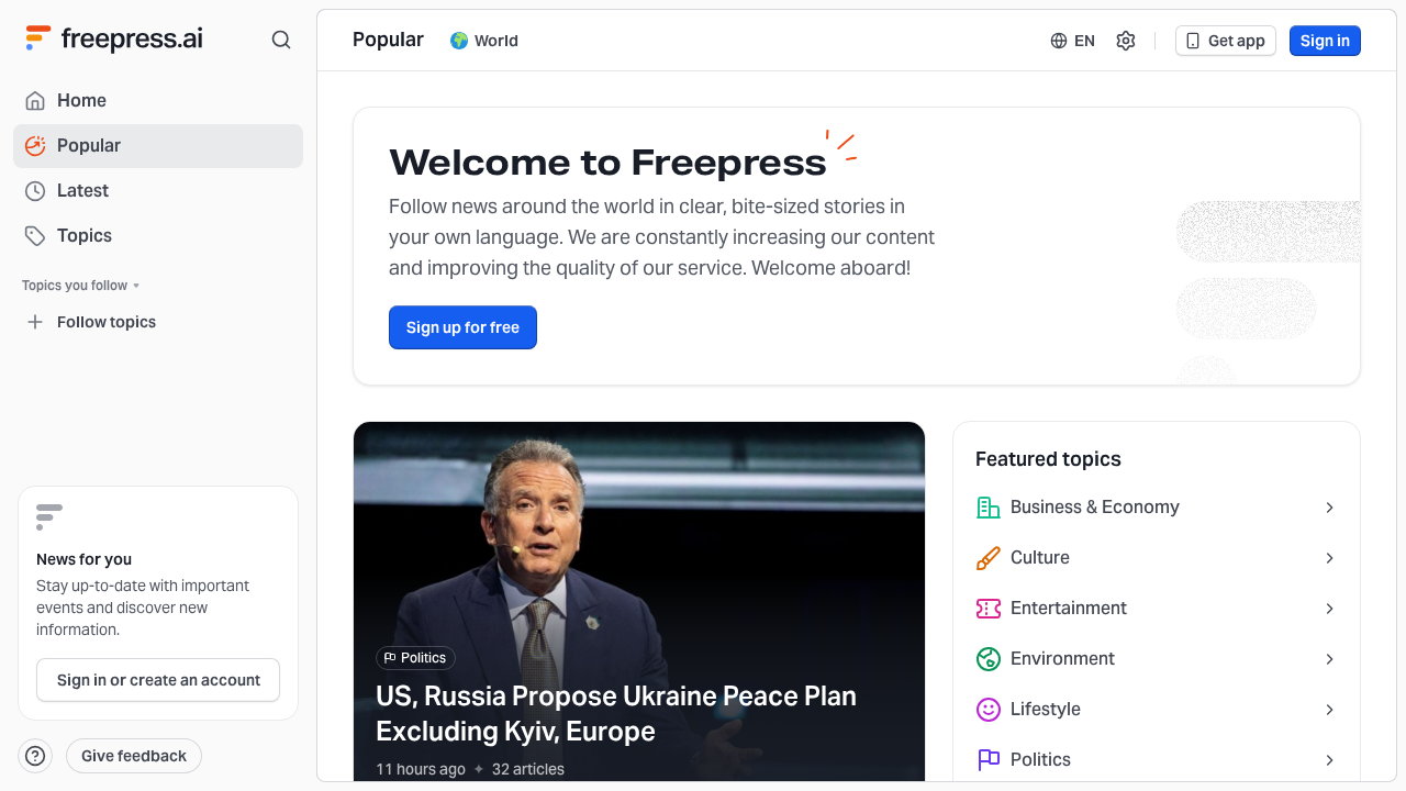 freepress.ai screenshot