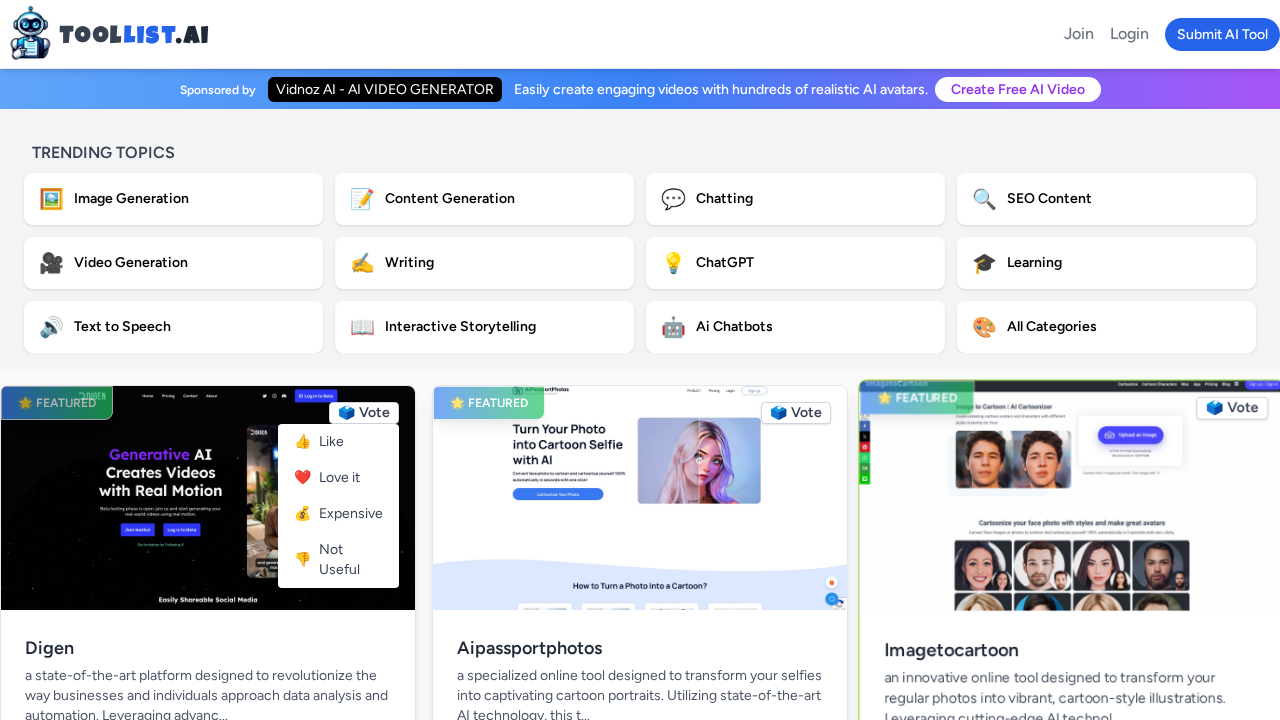 ToolList.ai screenshot