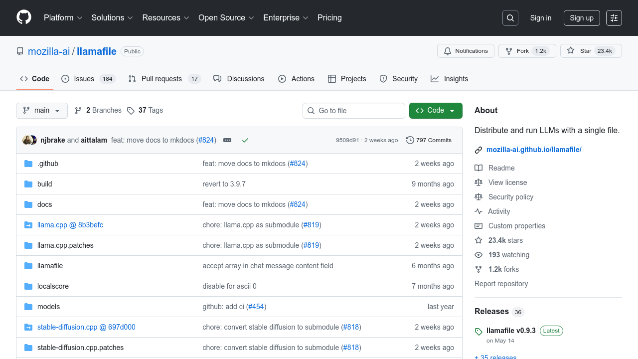 llamafile.ai screenshot