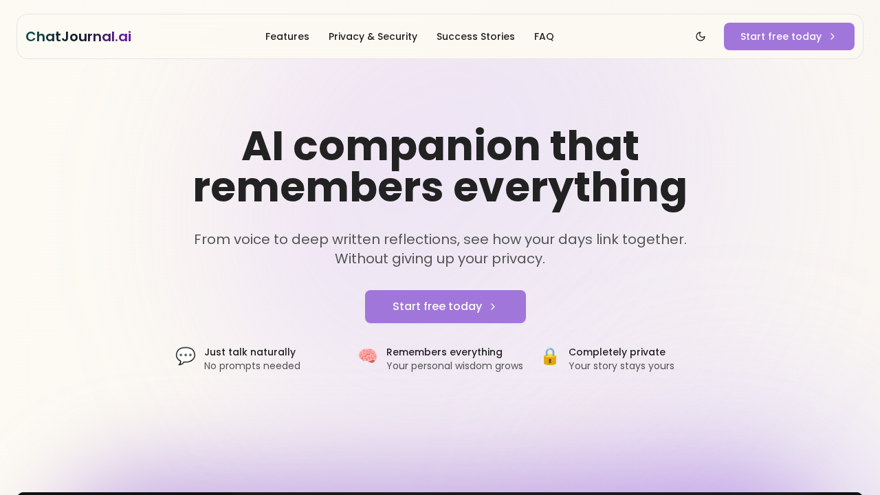 ChatJournal.ai screenshot