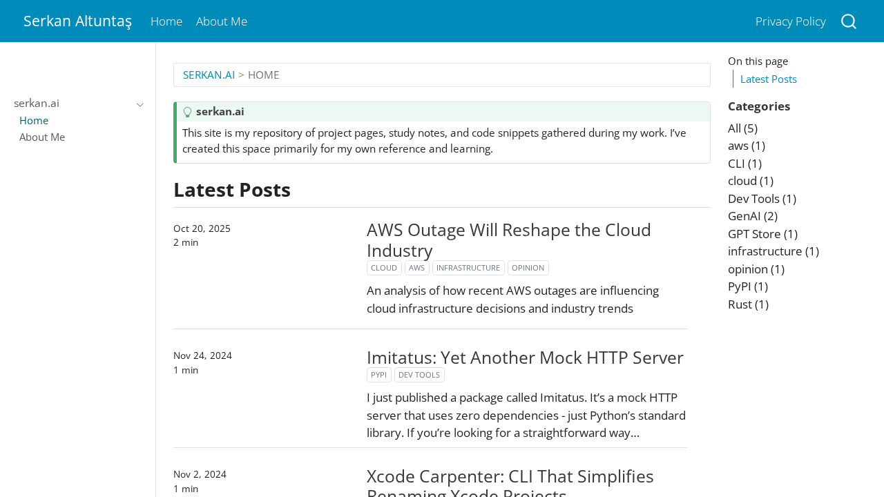 serkan.ai screenshot