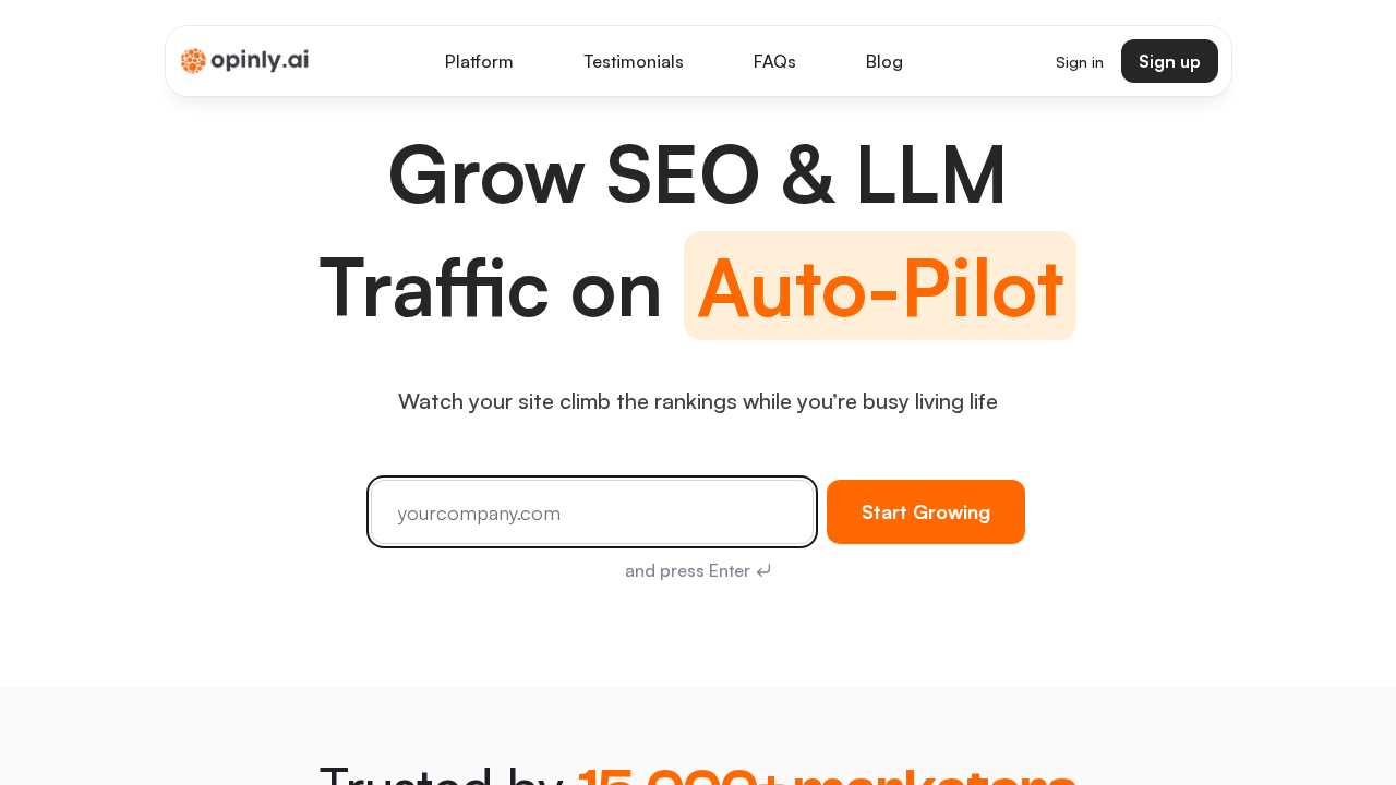 Opinly.ai screenshot