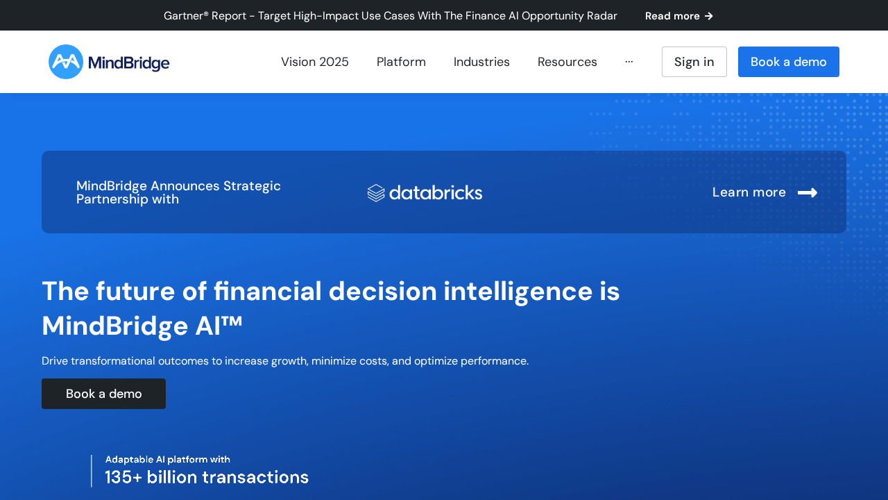 MindBridge AI screenshot