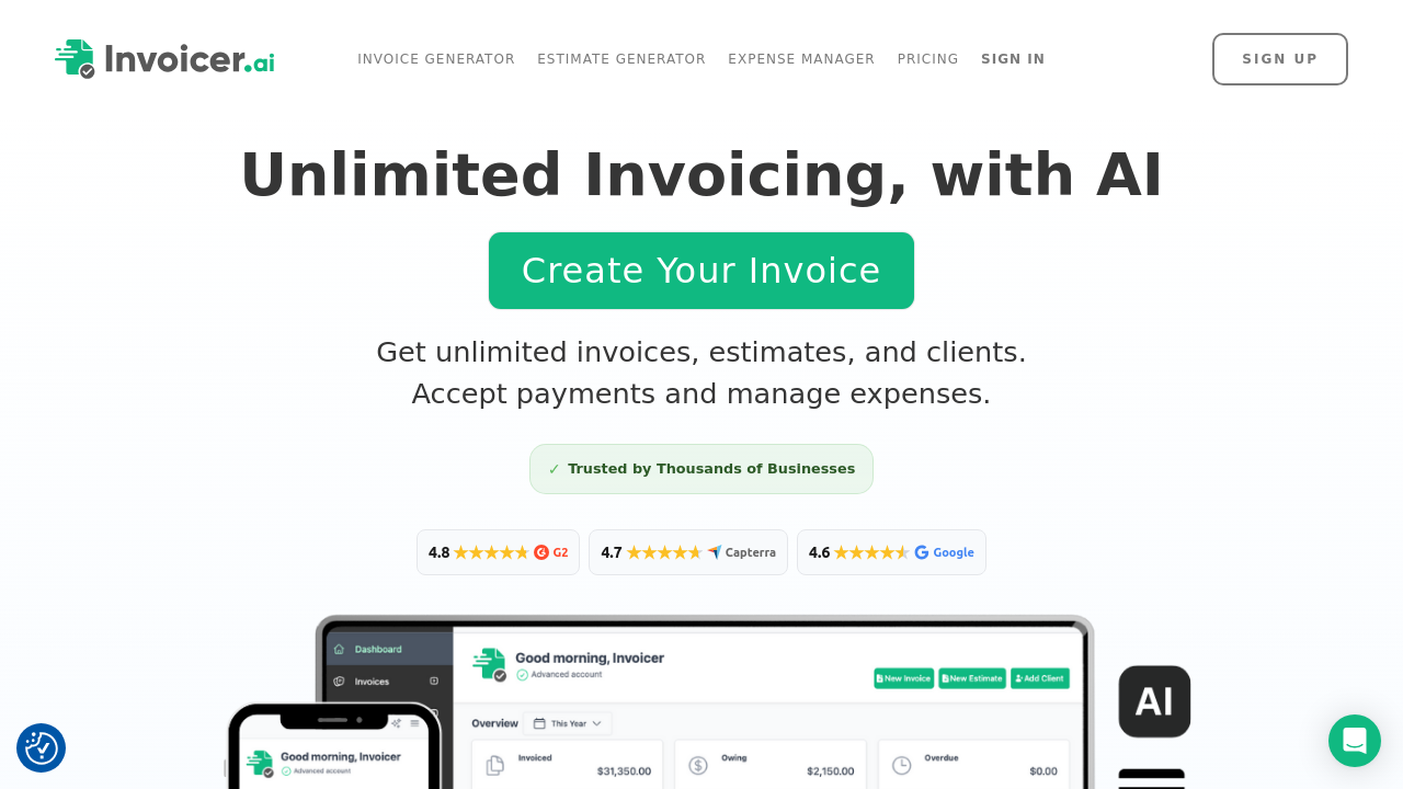 invoicer.ai screenshot
