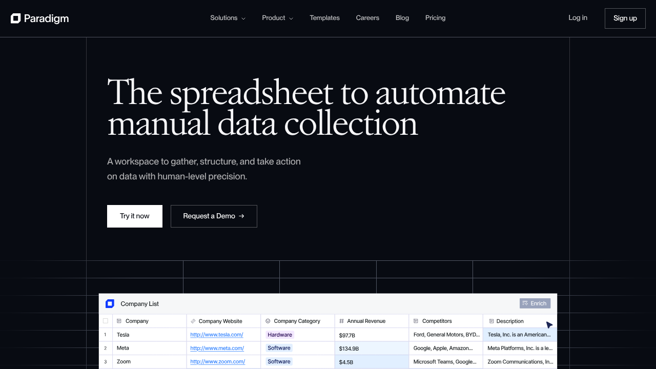 TryParadigm screenshot