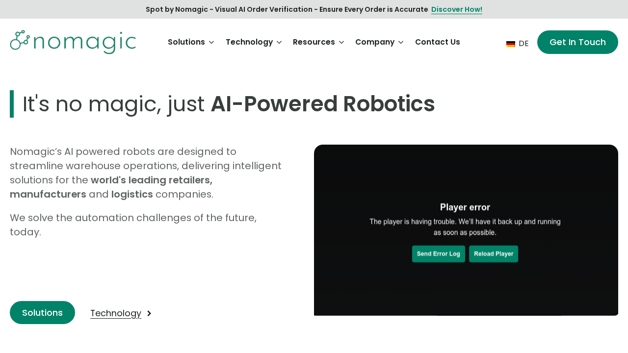 Nomagic.ai screenshot