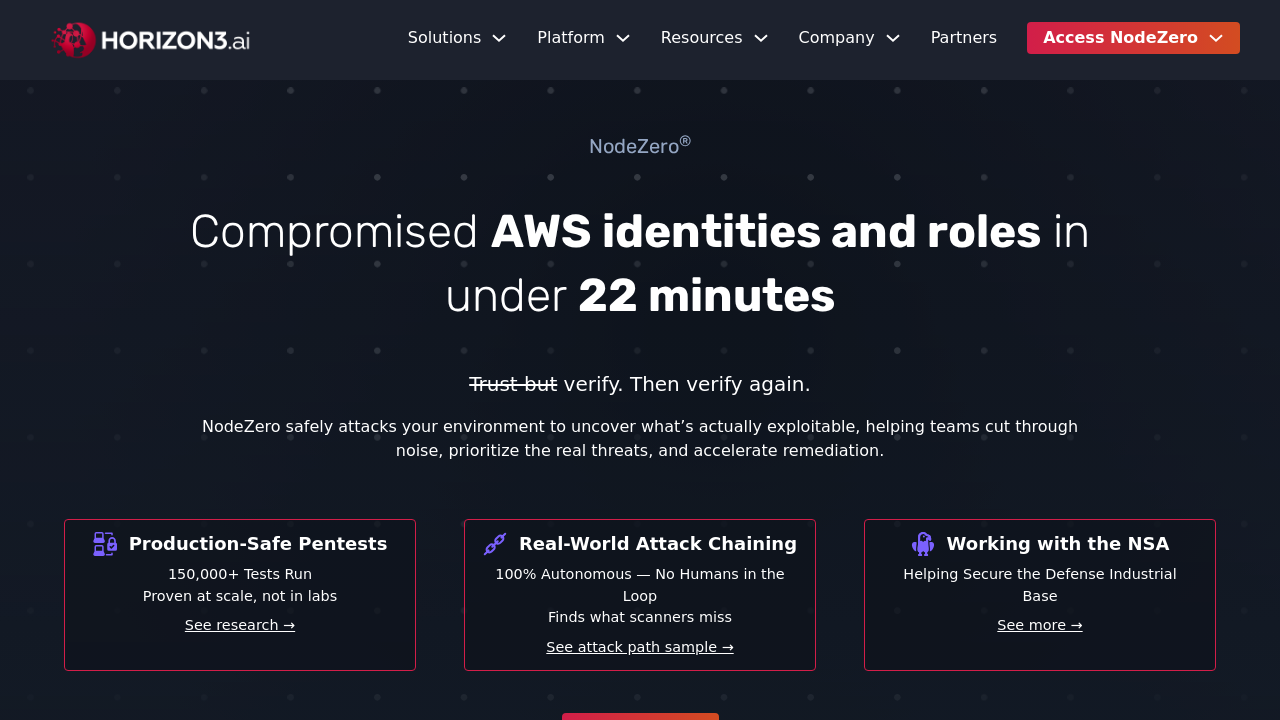 Horizon3.ai screenshot