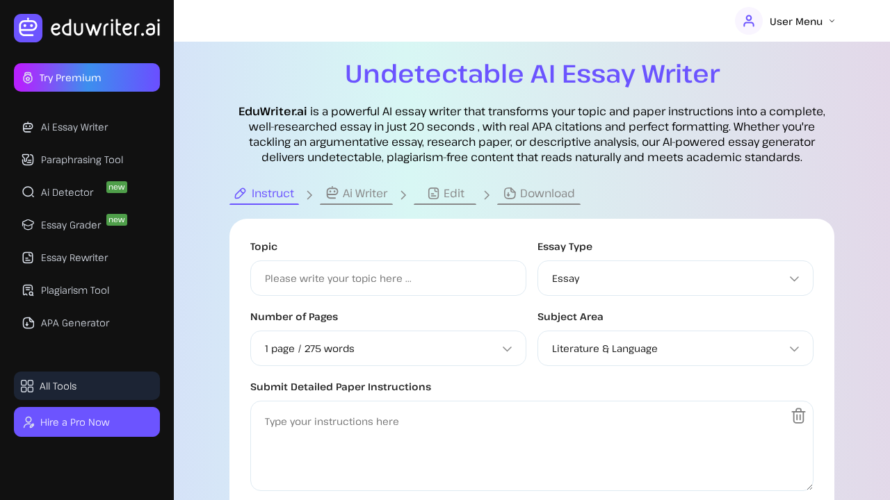 eduwriter.ai screenshot