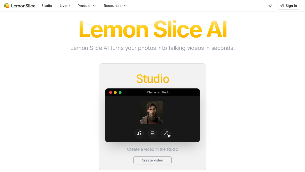 Lemon Slice AI screenshot