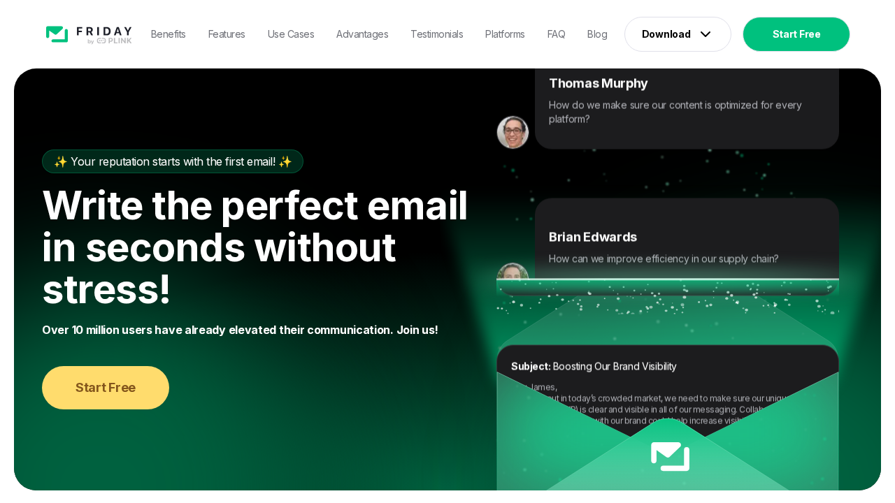 Friday-email.ai screenshot