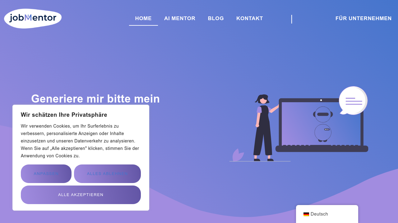 jobmentor.ai screenshot