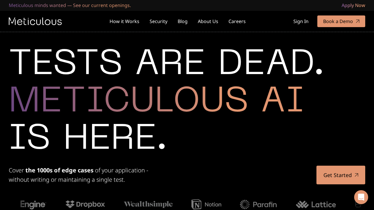 Meticulous.ai screenshot