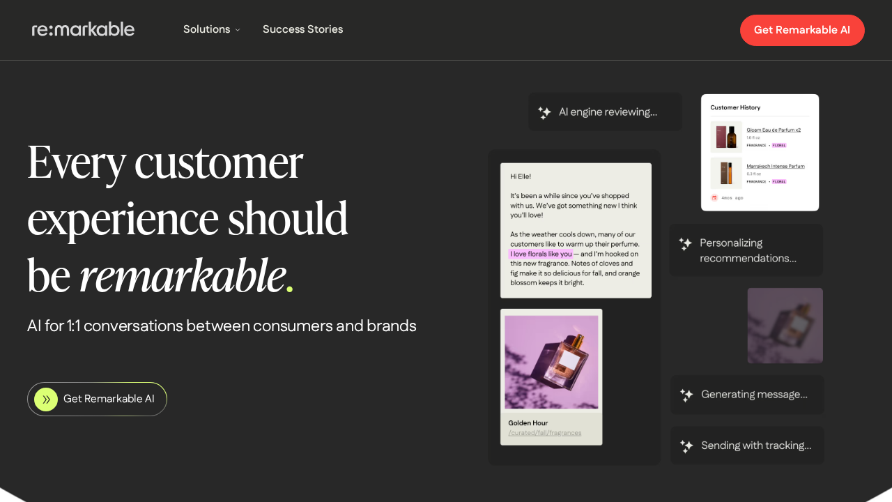 beremarkable.ai screenshot