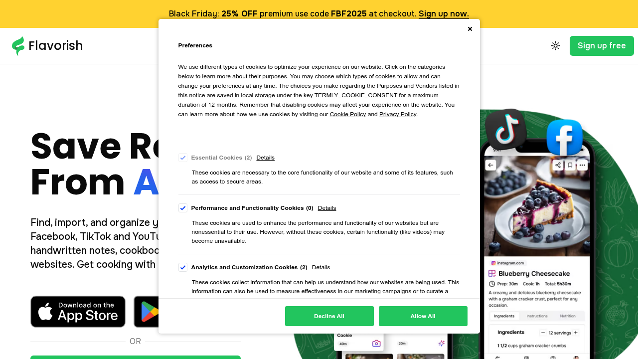 Flavorish.ai screenshot