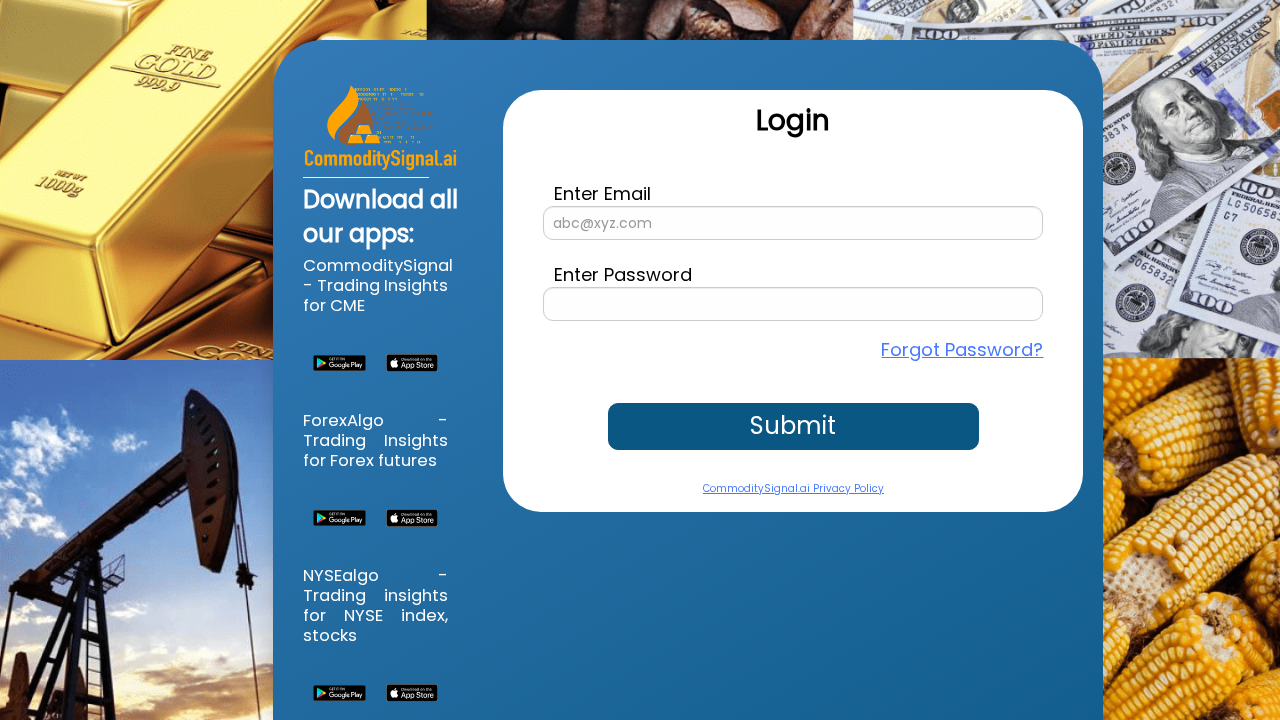 CommoditySignal.ai screenshot