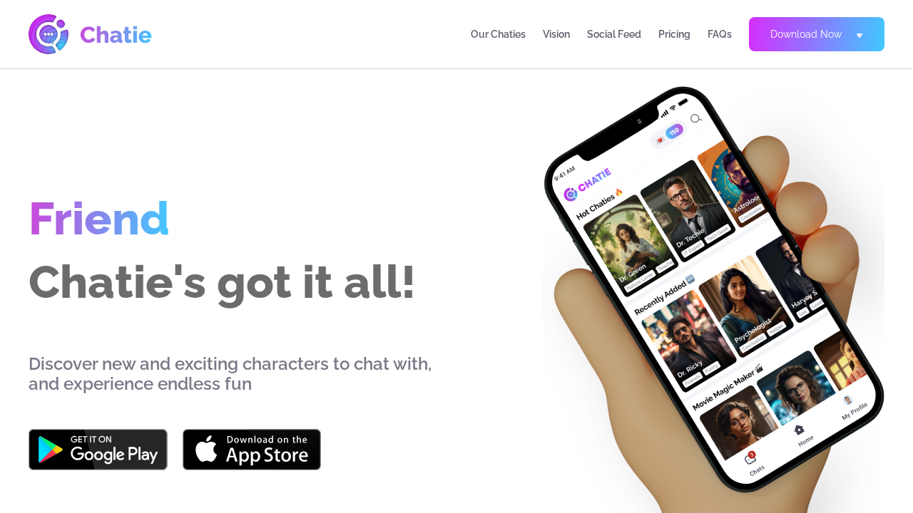 Chatie.ai screenshot