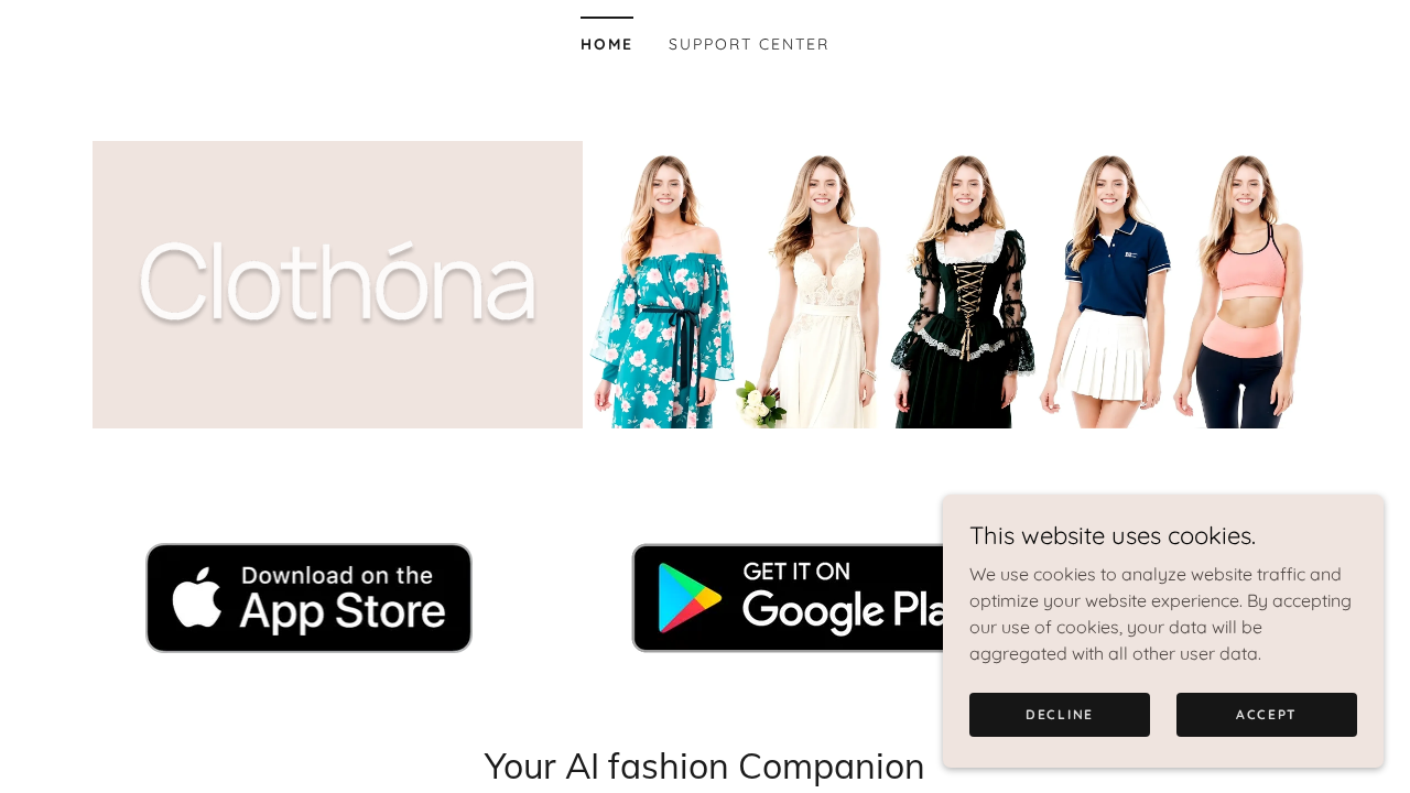 Clothona.ai screenshot
