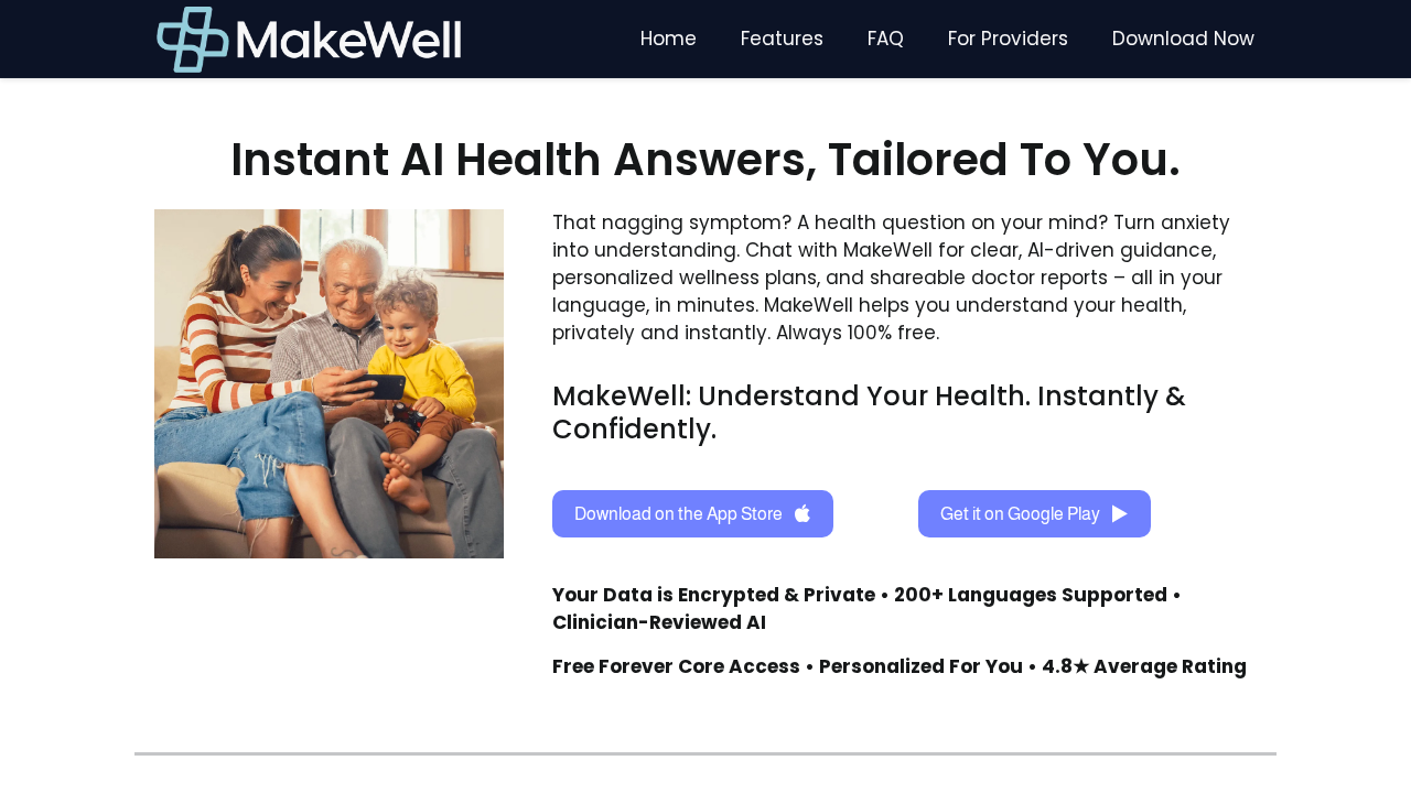 MakeWell.ai screenshot