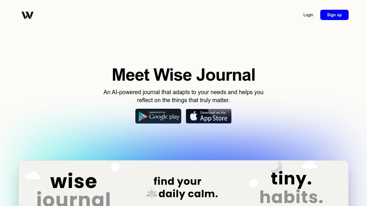 Wise Journal screenshot