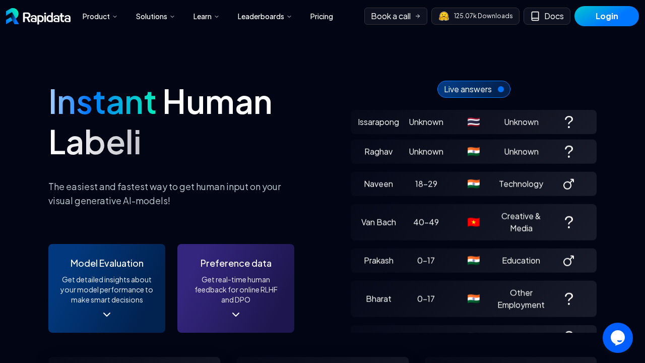 rapidata.ai screenshot