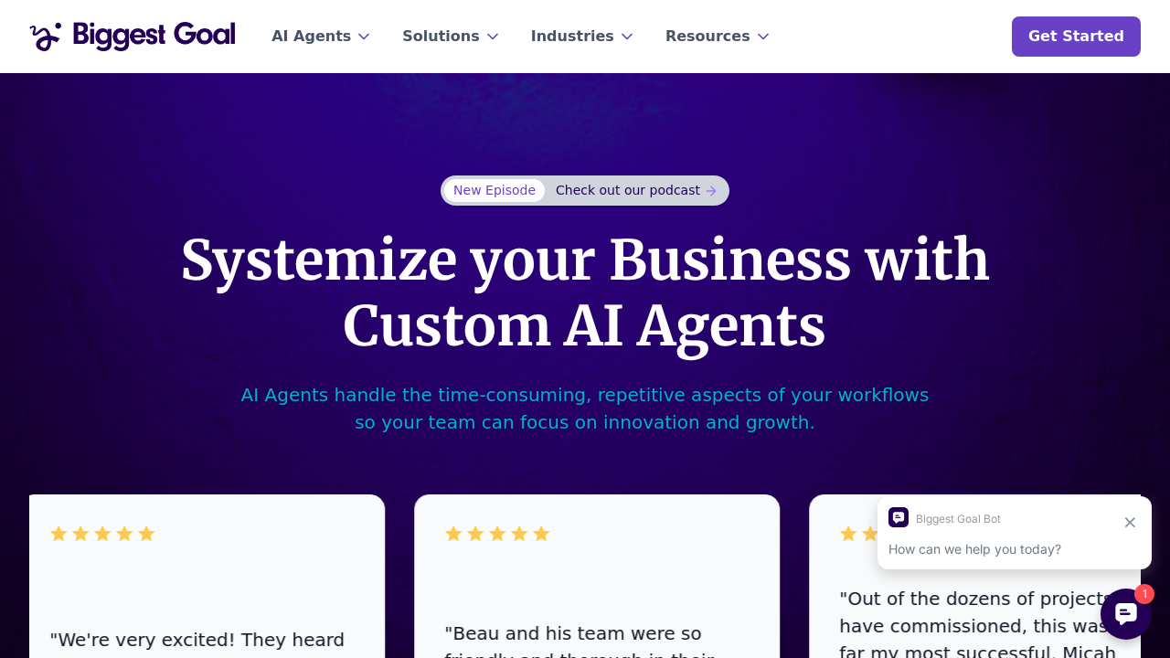 biggestgoal.ai screenshot