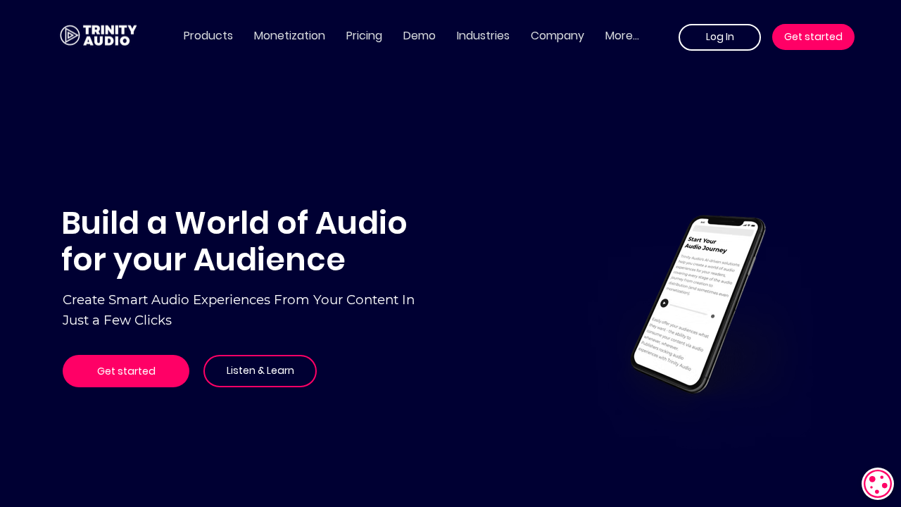 Trinityaudio.ai screenshot