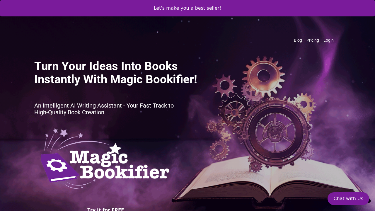 Magic Bookifier.ai screenshot