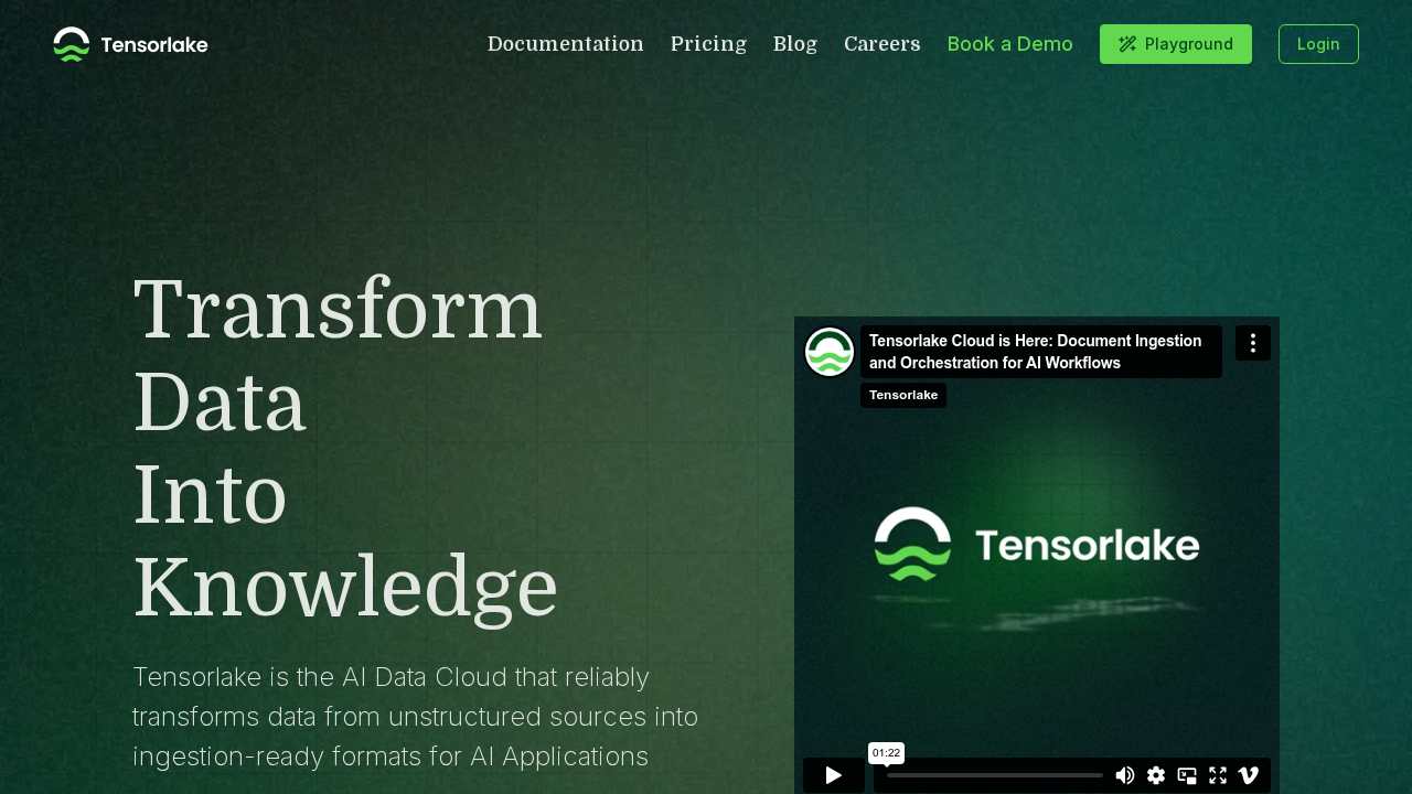 Tensorlake.ai screenshot