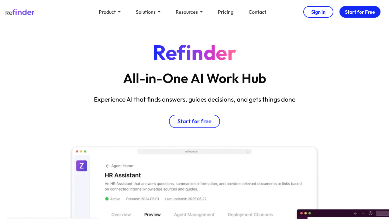 refinder.ai screenshot