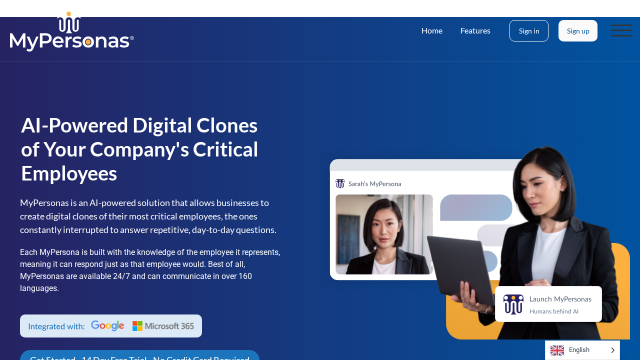 MyPersonas.ai screenshot