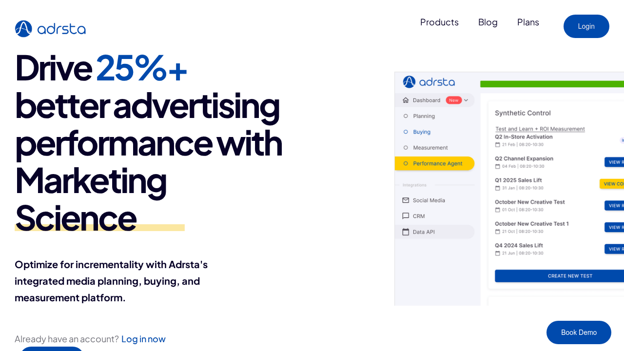 Adrsta.ai screenshot