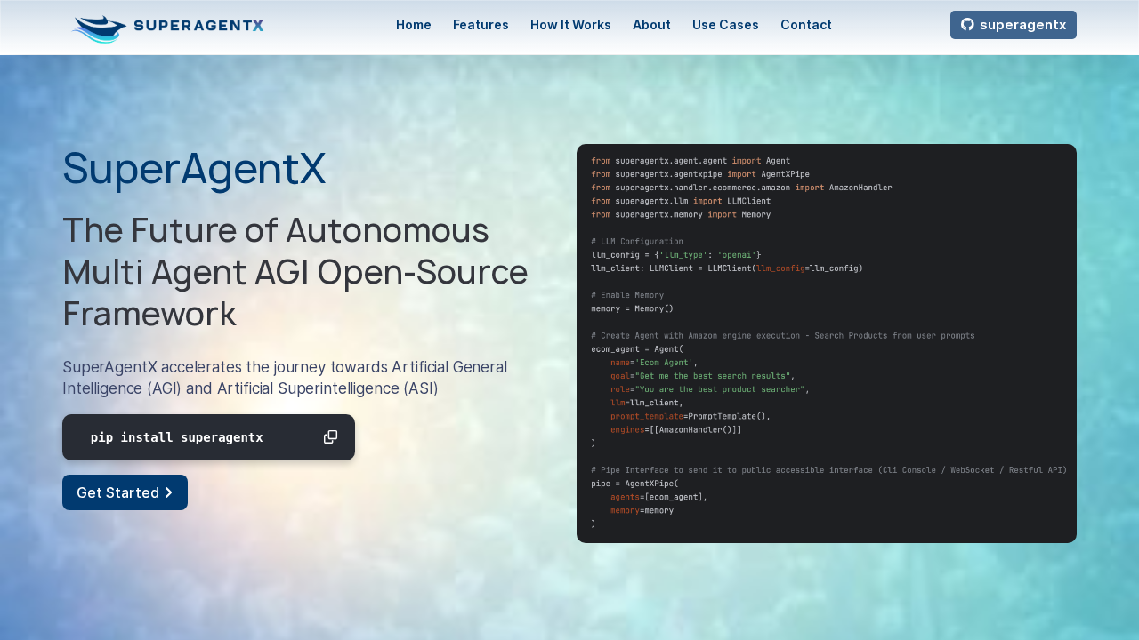 SuperAgentX screenshot