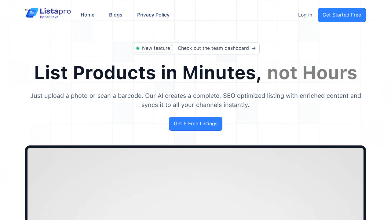 Listapro.ai screenshot