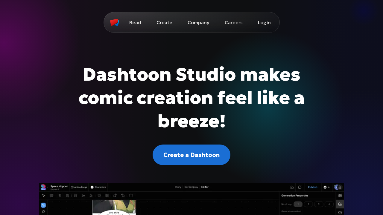 Dashtoon Studio screenshot