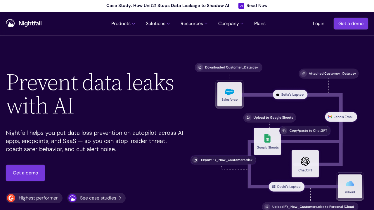 Nightfall.ai screenshot