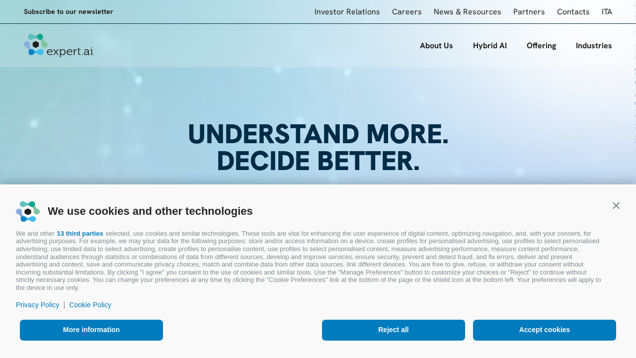 expert.ai screenshot