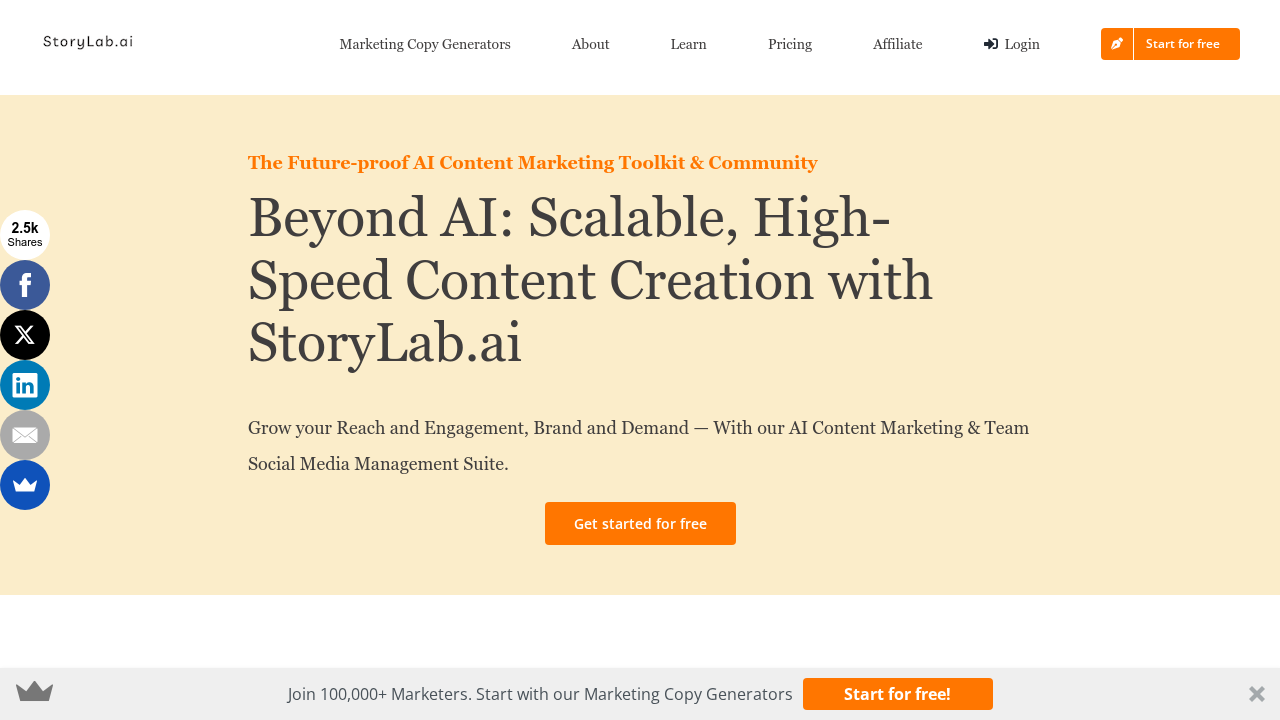 StoryLab.ai screenshot