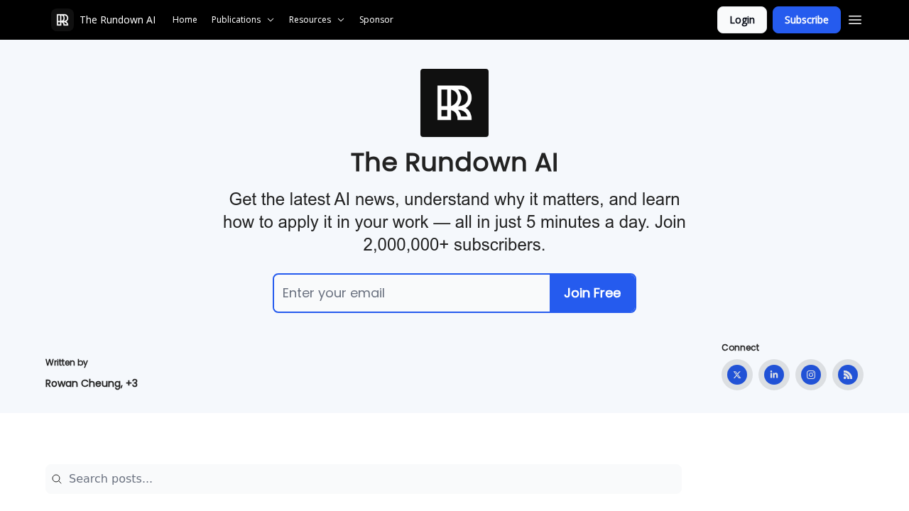 The Rundown AI screenshot