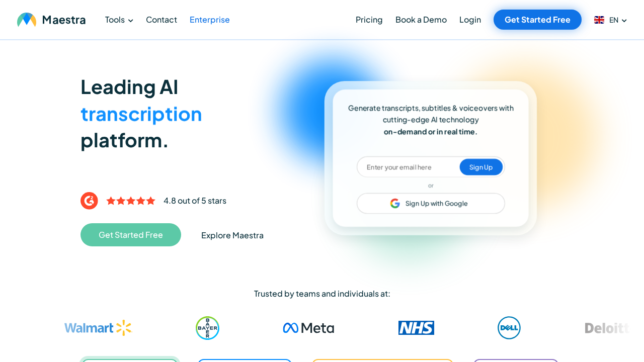 Maestra.ai screenshot