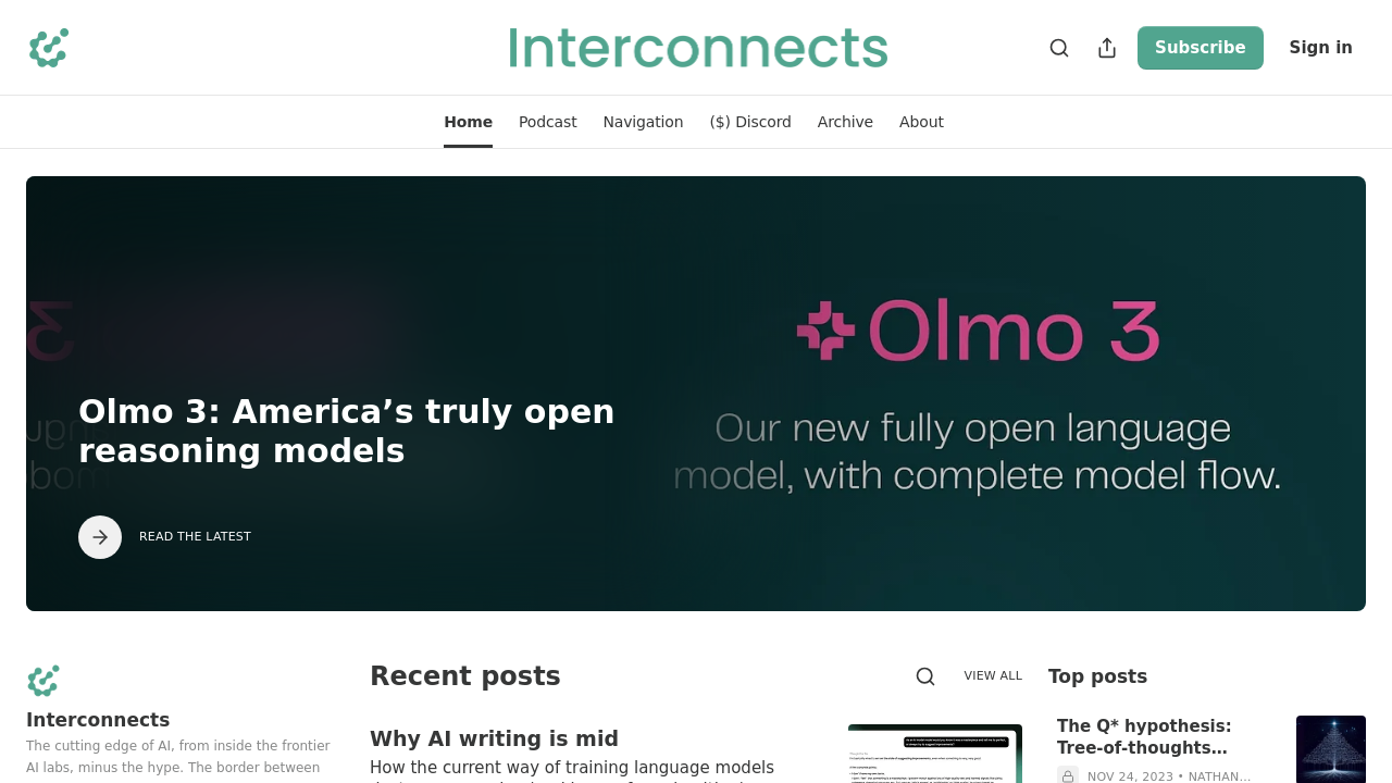 interconnects.ai screenshot