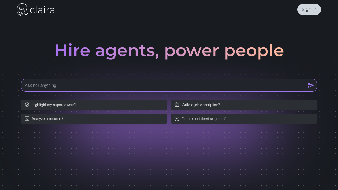 Claira.ai screenshot