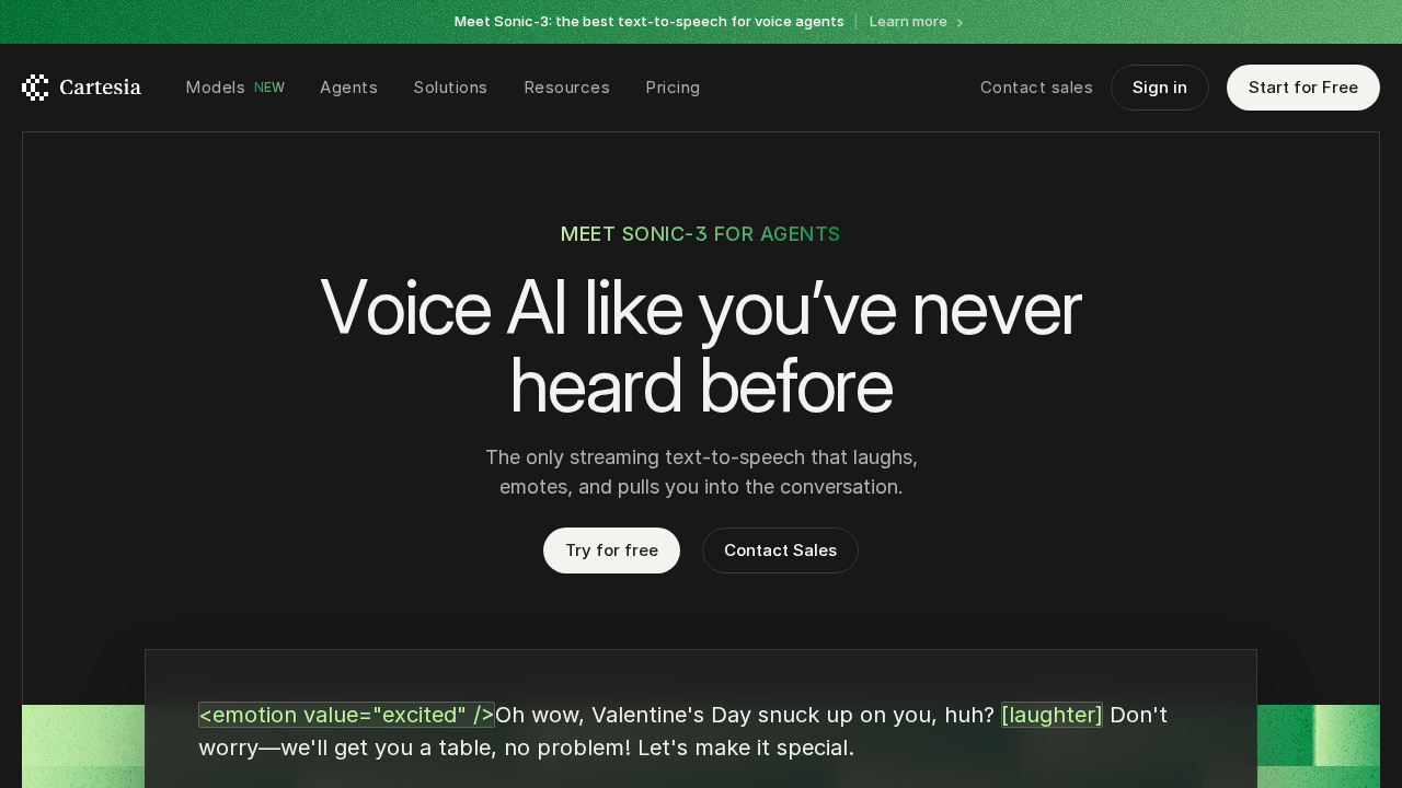 Cartesia.ai screenshot