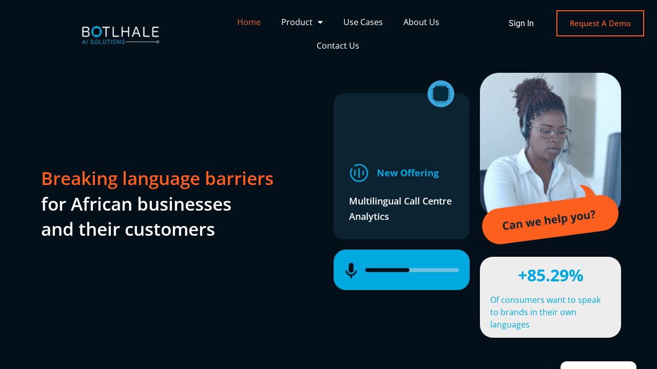 Botlhale.ai screenshot