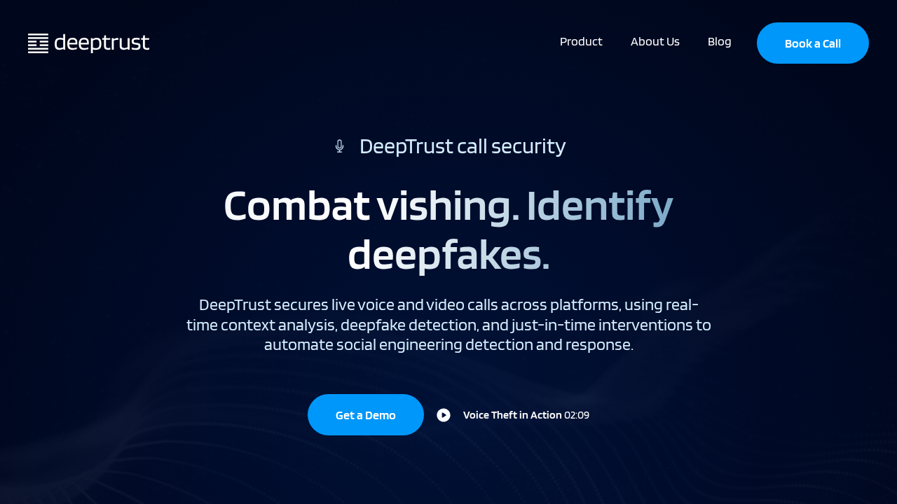 DeepTrust VoxGuard screenshot