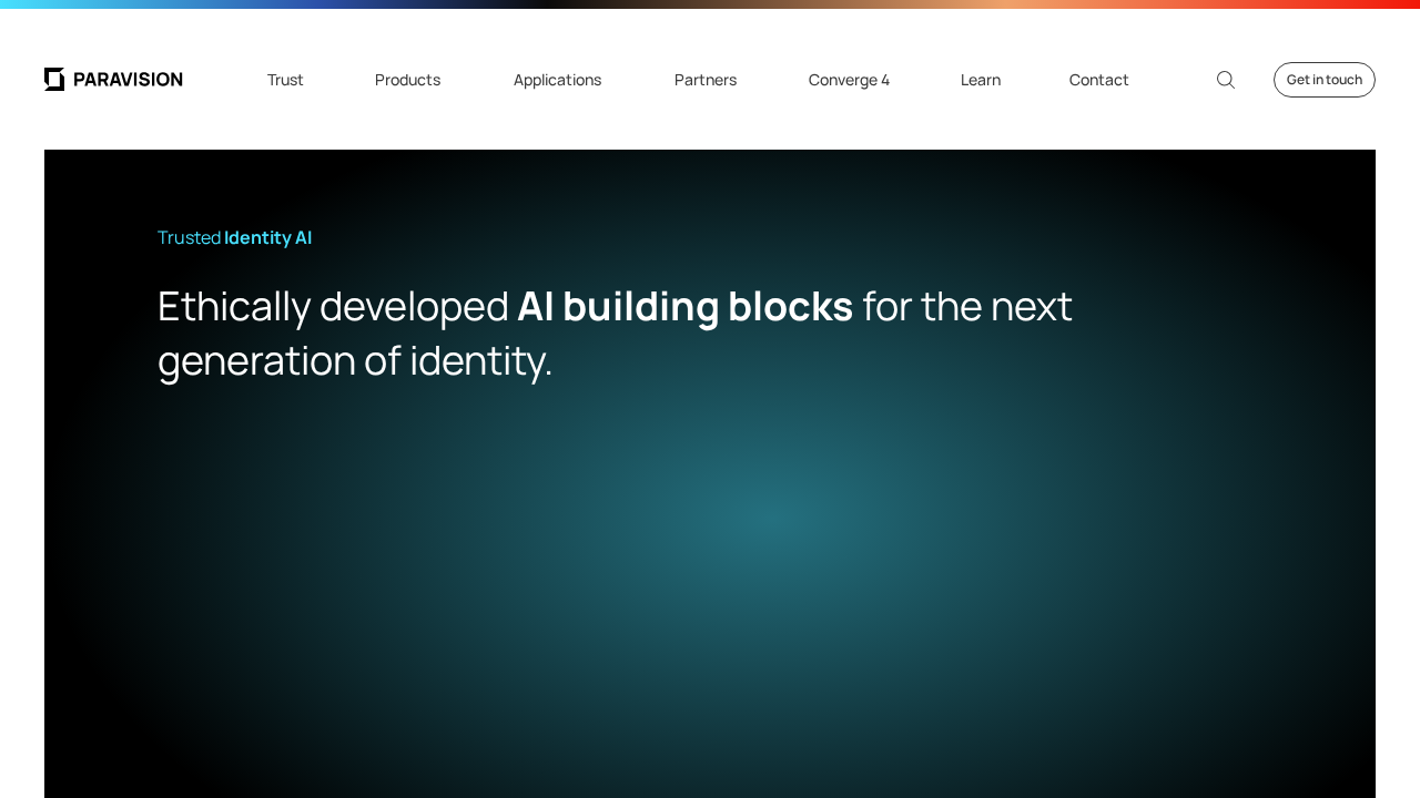 Paravision.ai screenshot
