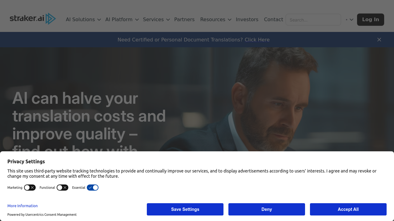 Straker.ai screenshot