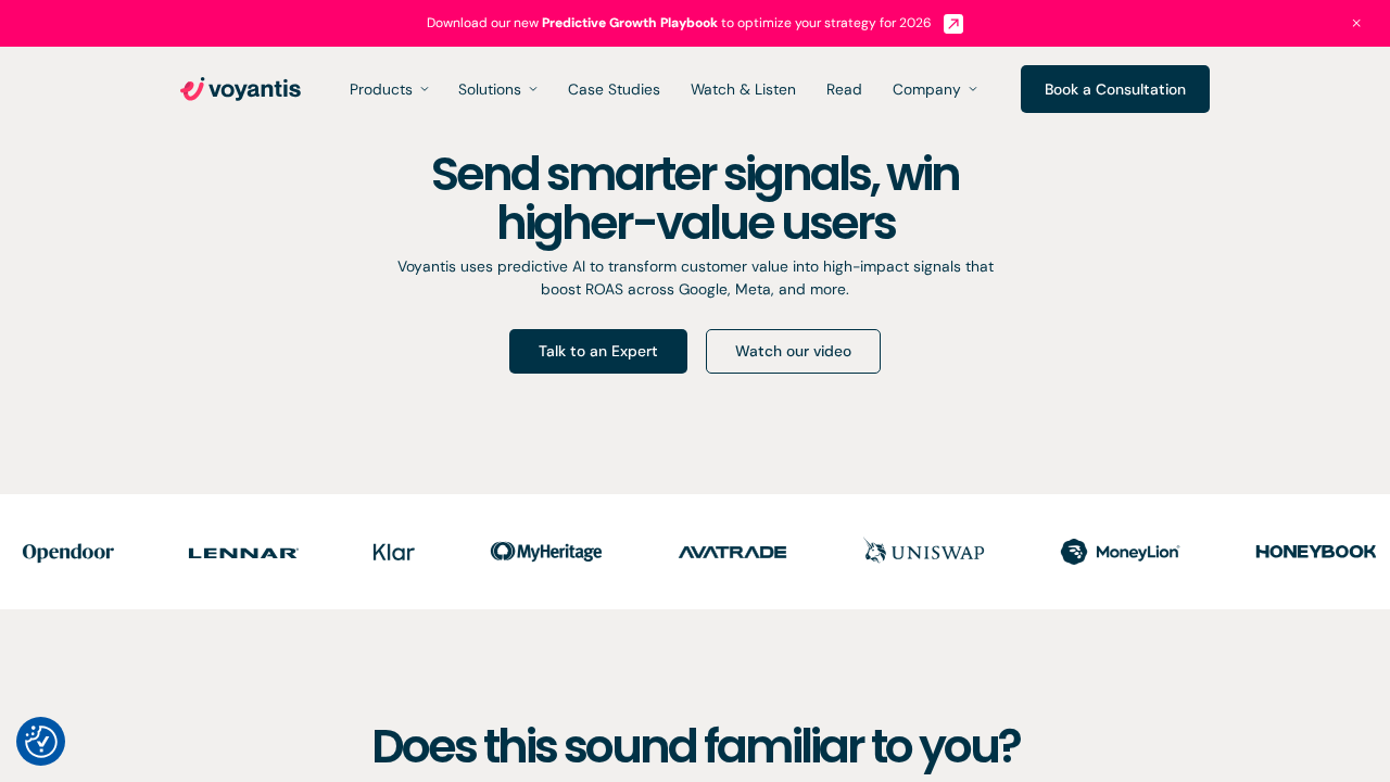 Voyantis.ai screenshot